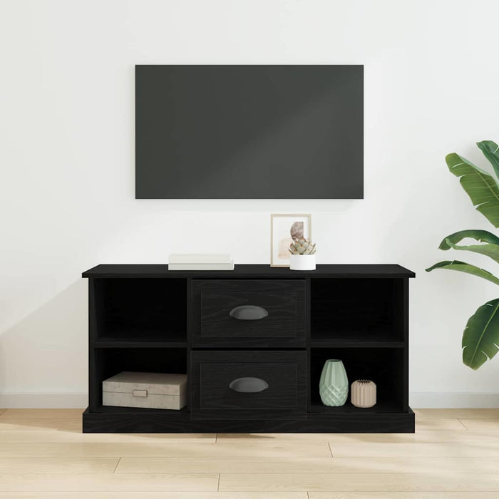 Cabinet TV Stejar Negru 99,5 x 35,5 x 48 cm Lemn compozit - WALTI WALTI