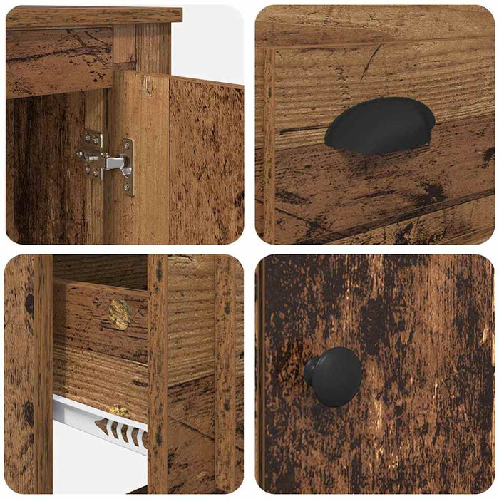 Bufet cu sertar Lemn Vechi 60 x 35,5 x 103,5 cm Lemn compozit - WALTI WALTI