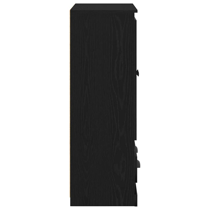 Bufet cu sertar Stejar Negru 60 x 35,5 x 103,5 cm Lemn compozit - WALTI WALTI