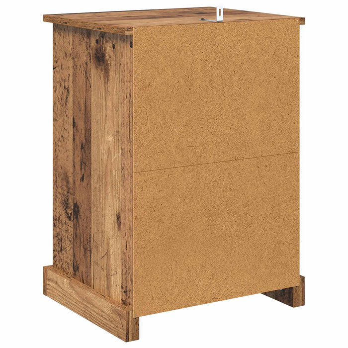 Dulap de noapte Lemn vechi 36 x 43 x 60 cm Lemn compozit - WALTI WALTI