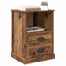 Dulap de noapte Lemn vechi 36 x 43 x 60 cm Lemn compozit - WALTI WALTI