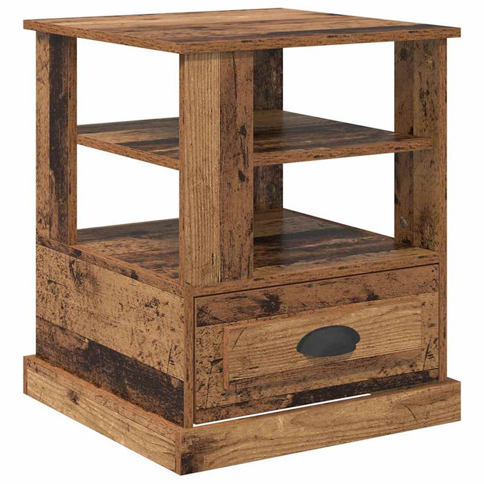 Dulap de noapte Lemn vechi 50 x 50 x 60 cm Lemn compozit - WALTI WALTI