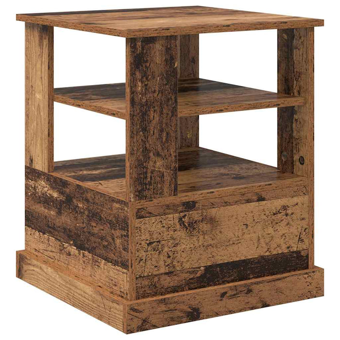 Dulap de noapte Lemn vechi 50 x 50 x 60 cm Lemn compozit - WALTI WALTI