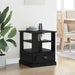 Dulap de noapte Stejar Negru 50 x 50 x 60 cm Lemn compozit - WALTI WALTI