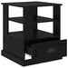 Dulap de noapte Stejar Negru 50 x 50 x 60 cm Lemn compozit - WALTI WALTI