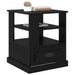 Dulap de noapte Stejar Negru 50 x 50 x 60 cm Lemn compozit - WALTI WALTI
