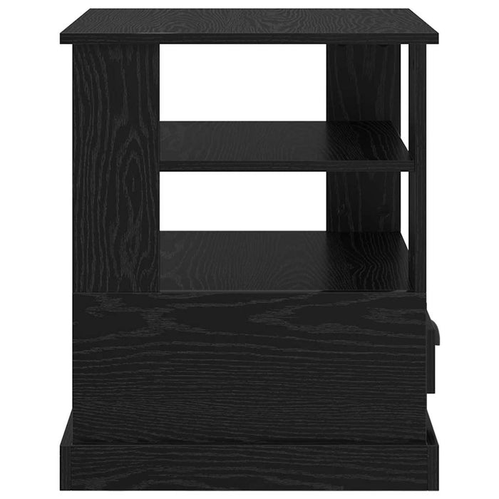 Dulap de noapte Stejar Negru 50 x 50 x 60 cm Lemn compozit - WALTI WALTI