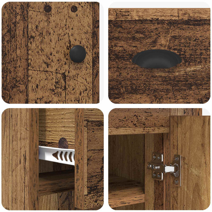 Bufet cu sertar Lemn Vechi 70 x 35,5 x 67,5 cm Lemn compozit - WALTI WALTI