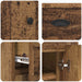 Bufet cu sertar Lemn Vechi 70 x 35,5 x 67,5 cm Lemn compozit - WALTI WALTI