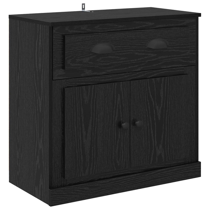 Bufet cu sertar Stejar Negru 70 x 35,5 x 67,5 cm Lemn compozit - WALTI WALTI