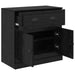 Bufet cu sertar Stejar Negru 70 x 35,5 x 67,5 cm Lemn compozit - WALTI WALTI