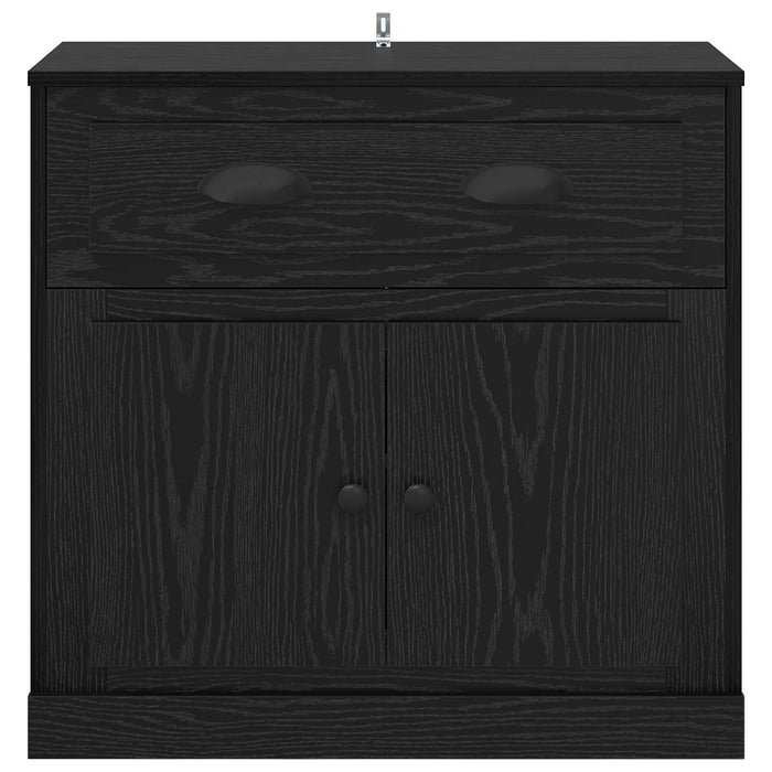 Bufet cu sertar Stejar Negru 70 x 35,5 x 67,5 cm Lemn compozit - WALTI WALTI