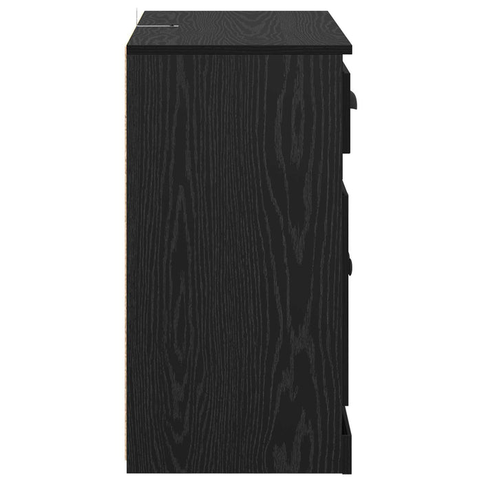 Bufet cu sertar Stejar Negru 70 x 35,5 x 67,5 cm Lemn compozit - WALTI WALTI
