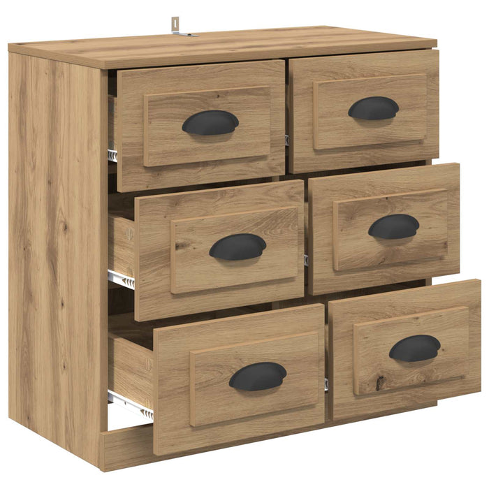 Bufet Stejar Artizanal 70 x 35,5 x 67,5 cm Lemn compozit - WALTI WALTI