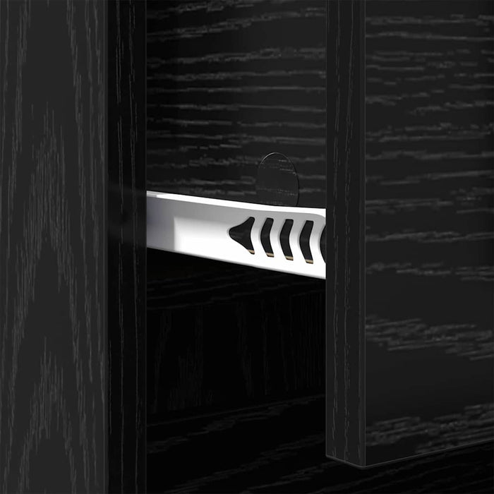 Bufet cu sertar Stejar Negru 70 x 35,5 x 67,5 cm Lemn compozit - WALTI WALTI