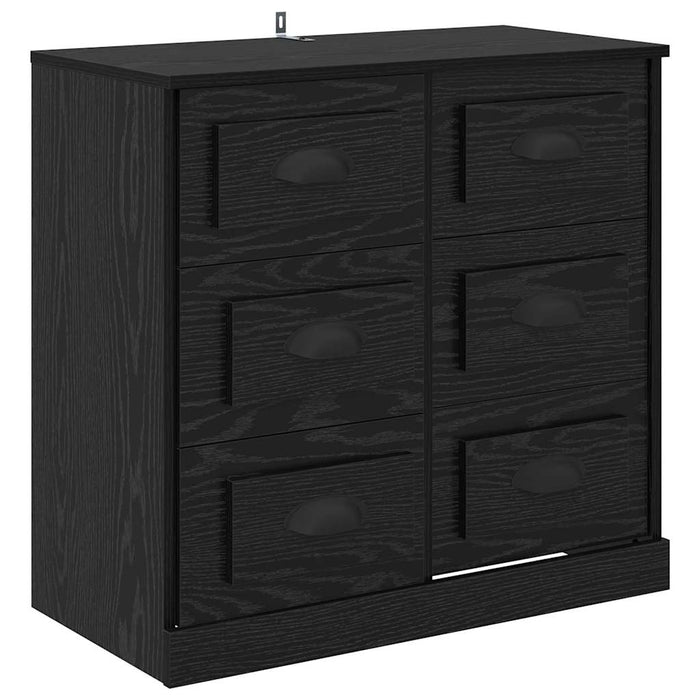 Bufet cu sertar Stejar Negru 70 x 35,5 x 67,5 cm Lemn compozit - WALTI WALTI