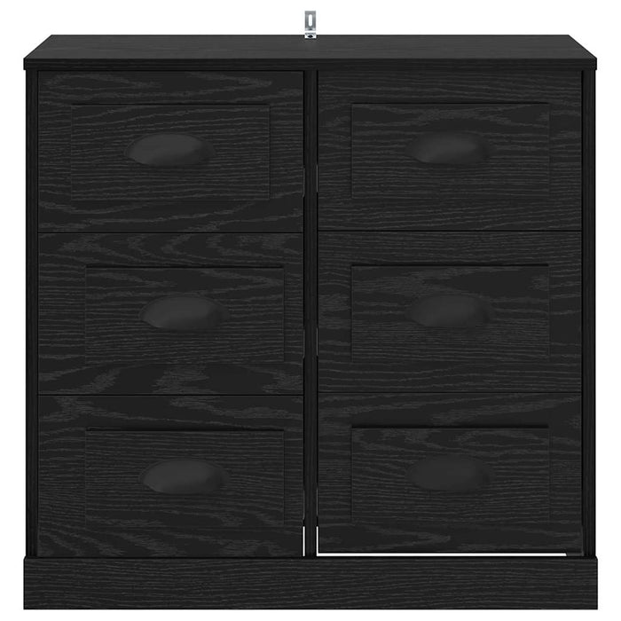 Bufet cu sertar Stejar Negru 70 x 35,5 x 67,5 cm Lemn compozit - WALTI WALTI