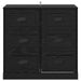 Bufet cu sertar Stejar Negru 70 x 35,5 x 67,5 cm Lemn compozit - WALTI WALTI