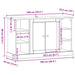 Bufet Lemn Vechi 100 x 35,5 x 60 cm Lemn compozit - WALTI WALTI