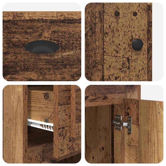 Dulap lateral Lemn vechi 40 x 50 x 75 cm Lemn compozit - WALTI WALTI