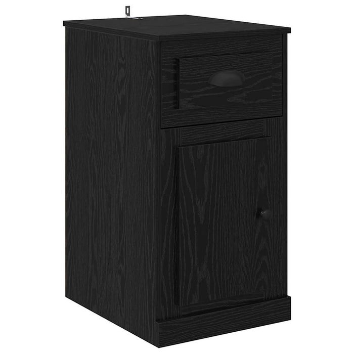 Dulap lateral Stejar Negru 40 x 50 x 75 cm Lemn compozit - WALTI WALTI