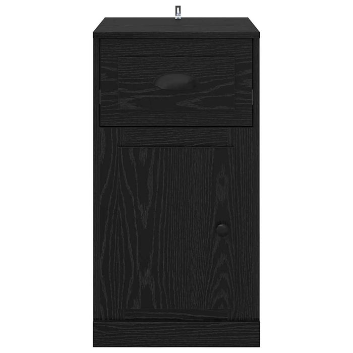 Dulap lateral Stejar Negru 40 x 50 x 75 cm Lemn compozit - WALTI WALTI