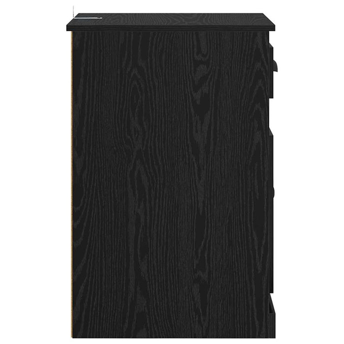 Dulap lateral Stejar Negru 40 x 50 x 75 cm Lemn compozit - WALTI WALTI