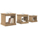 Masă de cafea 3 pcs Stejar Artizanal Lemn compozit - WALTI WALTI
