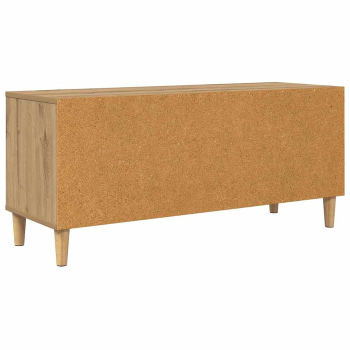 Cabinet TV Stejar Artizanal 100 x 34,5 x 44,5 cm Lemn compozit - WALTI WALTI