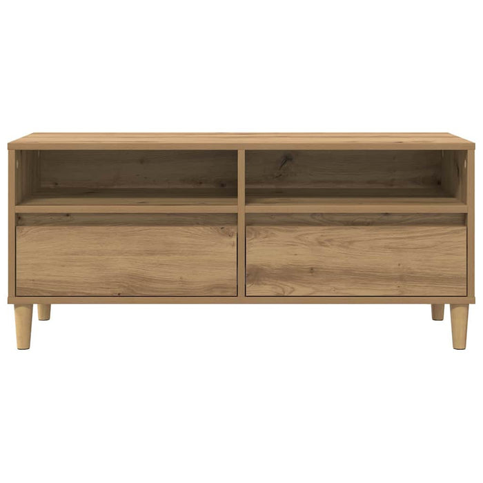 Cabinet TV Stejar Artizanal 100 x 34,5 x 44,5 cm Lemn compozit - WALTI WALTI