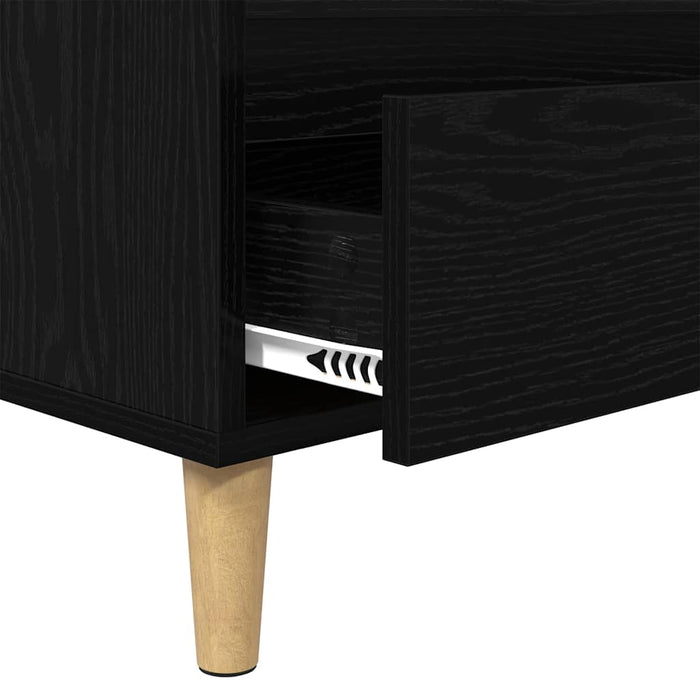 Cabinet TV Stejar Negru 100 x 34,5 x 44,5 cm Lemn compozit - WALTI WALTI