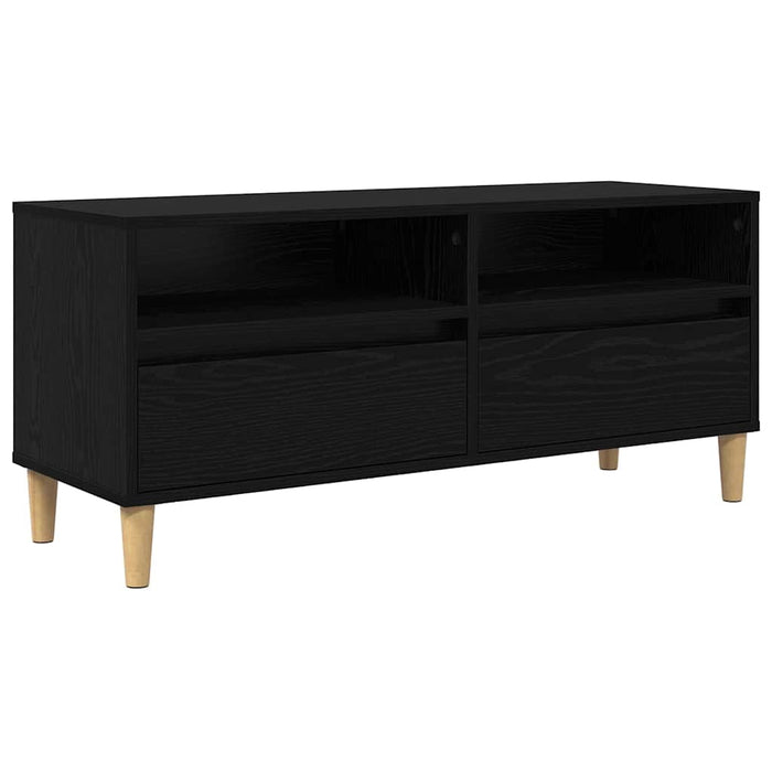 Cabinet TV Stejar Negru 100 x 34,5 x 44,5 cm Lemn compozit - WALTI WALTI