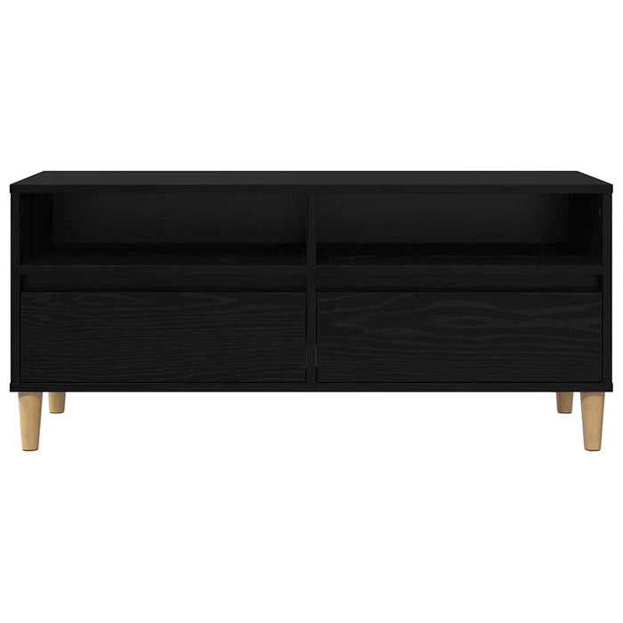 Cabinet TV Stejar Negru 100 x 34,5 x 44,5 cm Lemn compozit - WALTI WALTI