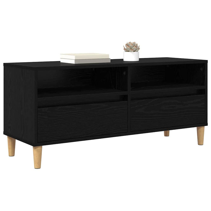Cabinet TV Stejar Negru 100 x 34,5 x 44,5 cm Lemn compozit - WALTI WALTI