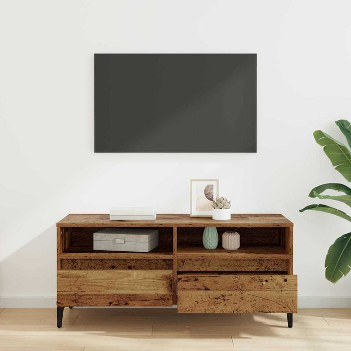 Cabinet TV cu sertar Lemn Vechi 100 x 34,5 x 44,5 cm - WALTI WALTI