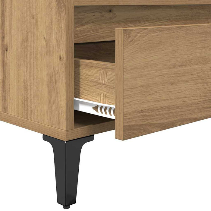 Cabinet TV cu sertar Stejar Artizanal 100 x 34,5 x 44,5 cm - WALTI WALTI