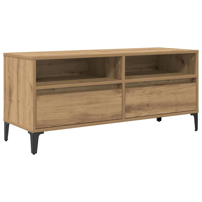 Cabinet TV cu sertar Stejar Artizanal 100 x 34,5 x 44,5 cm - WALTI WALTI