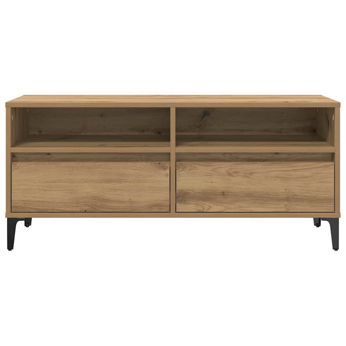 Cabinet TV cu sertar Stejar Artizanal 100 x 34,5 x 44,5 cm - WALTI WALTI
