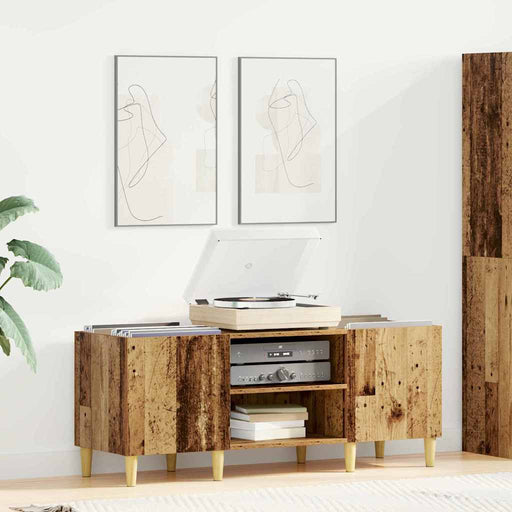 Dulap pentru discuri de vinil Lemn Vechi 121 x 38 x 48 cm - WALTI WALTI
