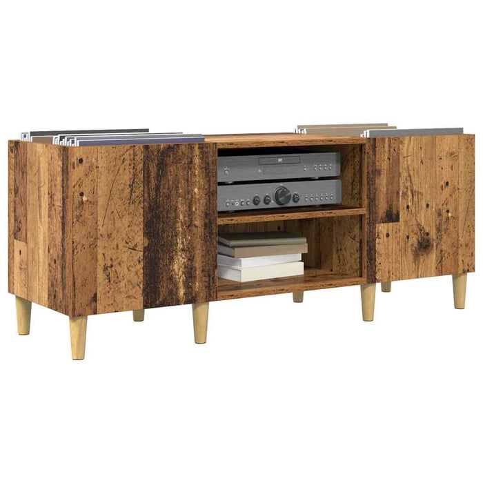 Dulap pentru discuri de vinil Lemn Vechi 121 x 38 x 48 cm - WALTI WALTI