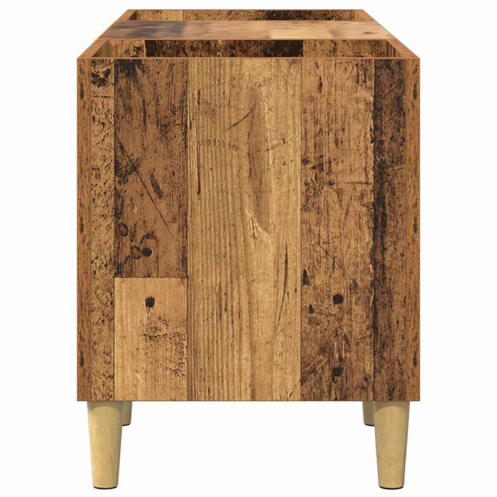 Dulap pentru discuri de vinil Lemn Vechi 121 x 38 x 48 cm - WALTI WALTI
