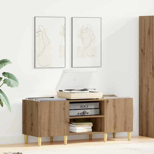 Dulap pentru discuri de vinil Stejar Artizanal 121 x 38 x 48 cm - WALTI WALTI