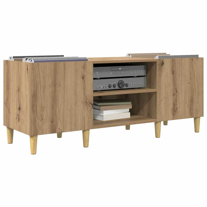 Dulap pentru discuri de vinil Stejar Artizanal 121 x 38 x 48 cm - WALTI WALTI