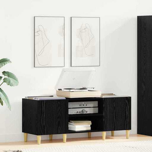 Dulap pentru discuri de vinil Stejar Negru 121 x 38 x 48 cm - WALTI WALTI