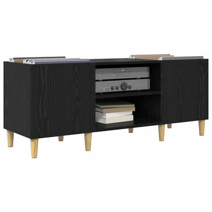 Dulap pentru discuri de vinil Stejar Negru 121 x 38 x 48 cm - WALTI WALTI