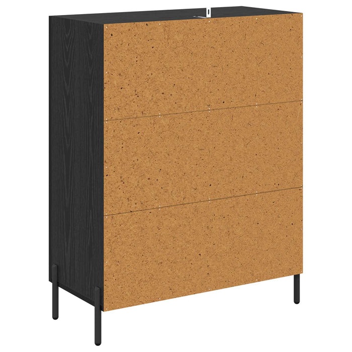 Bufet Stejar Negru 69,5 x 34 x 90 cm Lemn compozit - WALTI WALTI