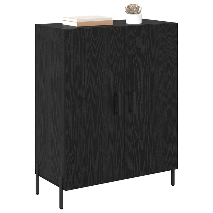 Bufet Stejar Negru 69,5 x 34 x 90 cm Lemn compozit - WALTI WALTI