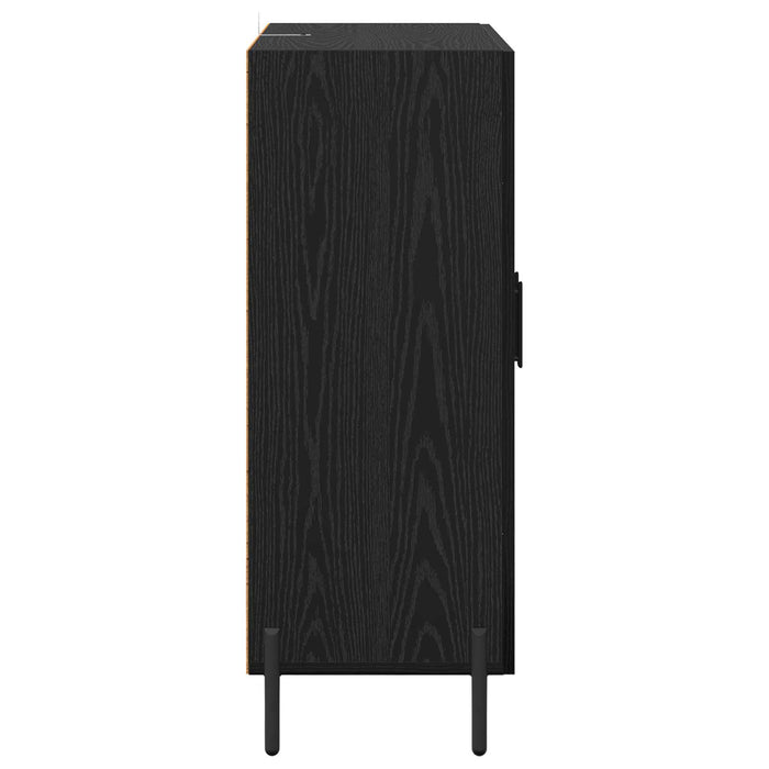 Bufet Stejar Negru 69,5 x 34 x 90 cm Lemn compozit - WALTI WALTI