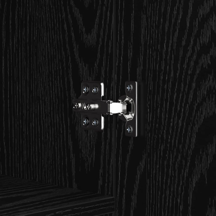 Bufet Stejar Negru 69,5 x 34 x 90 cm Lemn compozit - WALTI WALTI