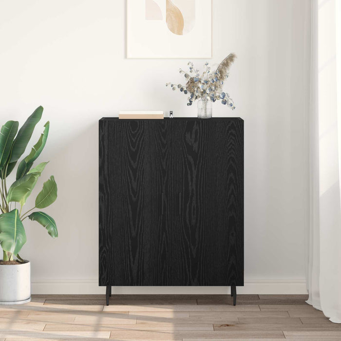 Bufet Stejar Negru 69,5 x 34 x 90 cm Lemn compozit - WALTI WALTI